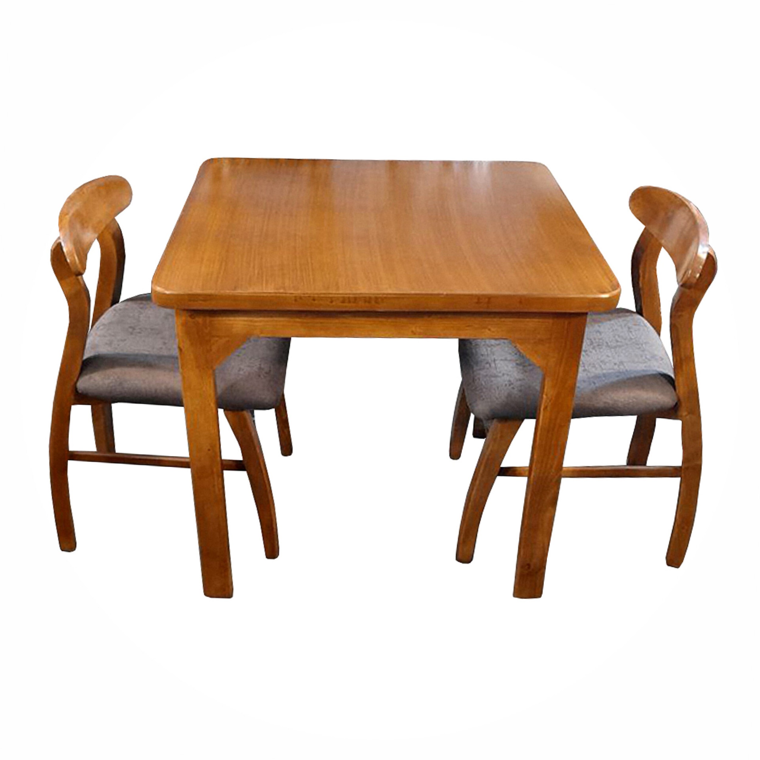  لهستانی جنس چوبی یک میز وچهار صندلی ابعاد میز ۹۰×۹۰×۸۰ابعاد صندلی ۴۰×۴۴×۵۰میز گرد و قابل جداشدن دارای رنگبندی مناسب فضاهای محدود