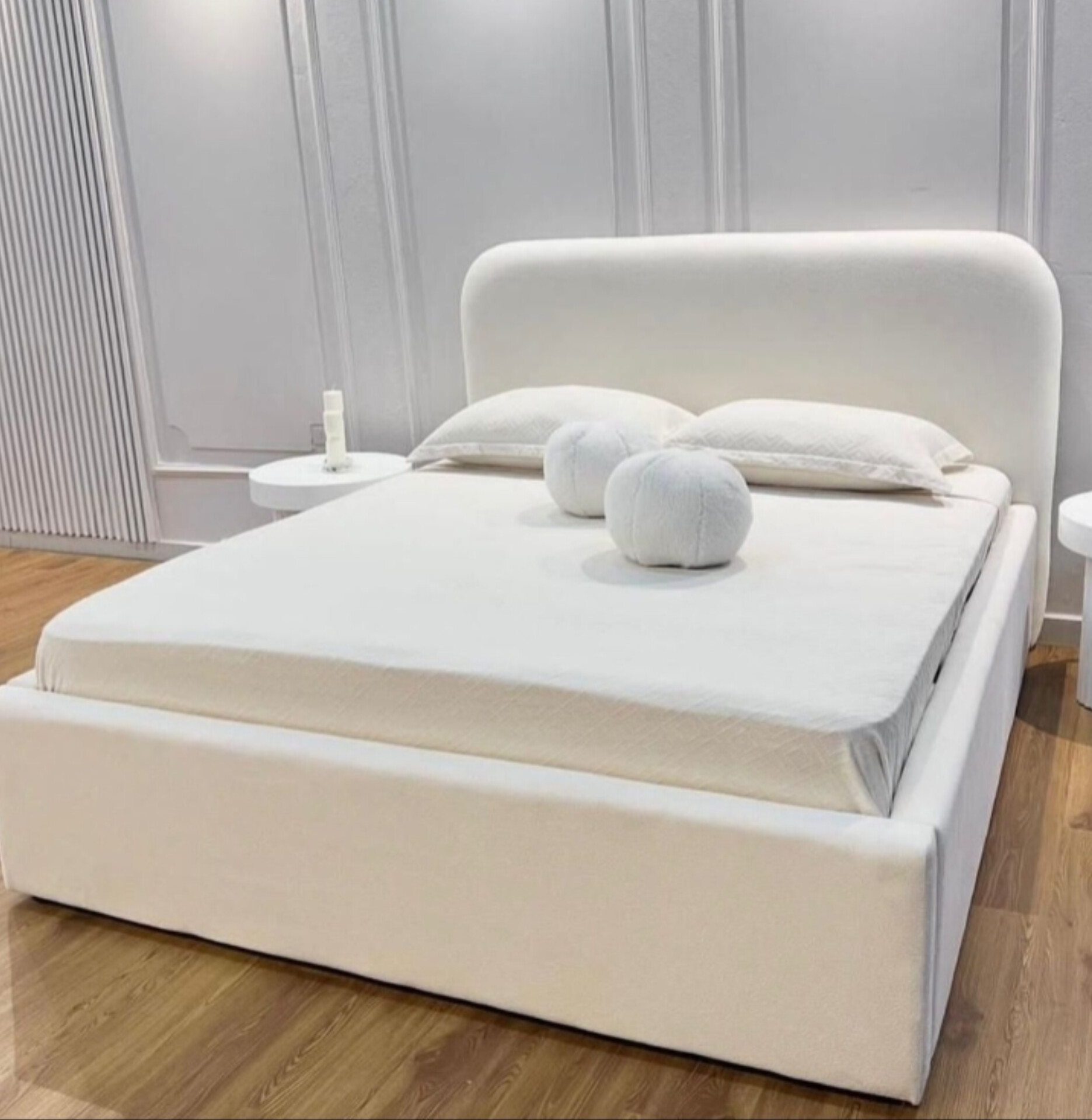  تخت دونفره مدل تدی جنس mdf ابعاد 200×160×115تمام پارچه پارچه ورندا زیرکار اسفنج دارای دوکفی تخت دارای رنگبندی 