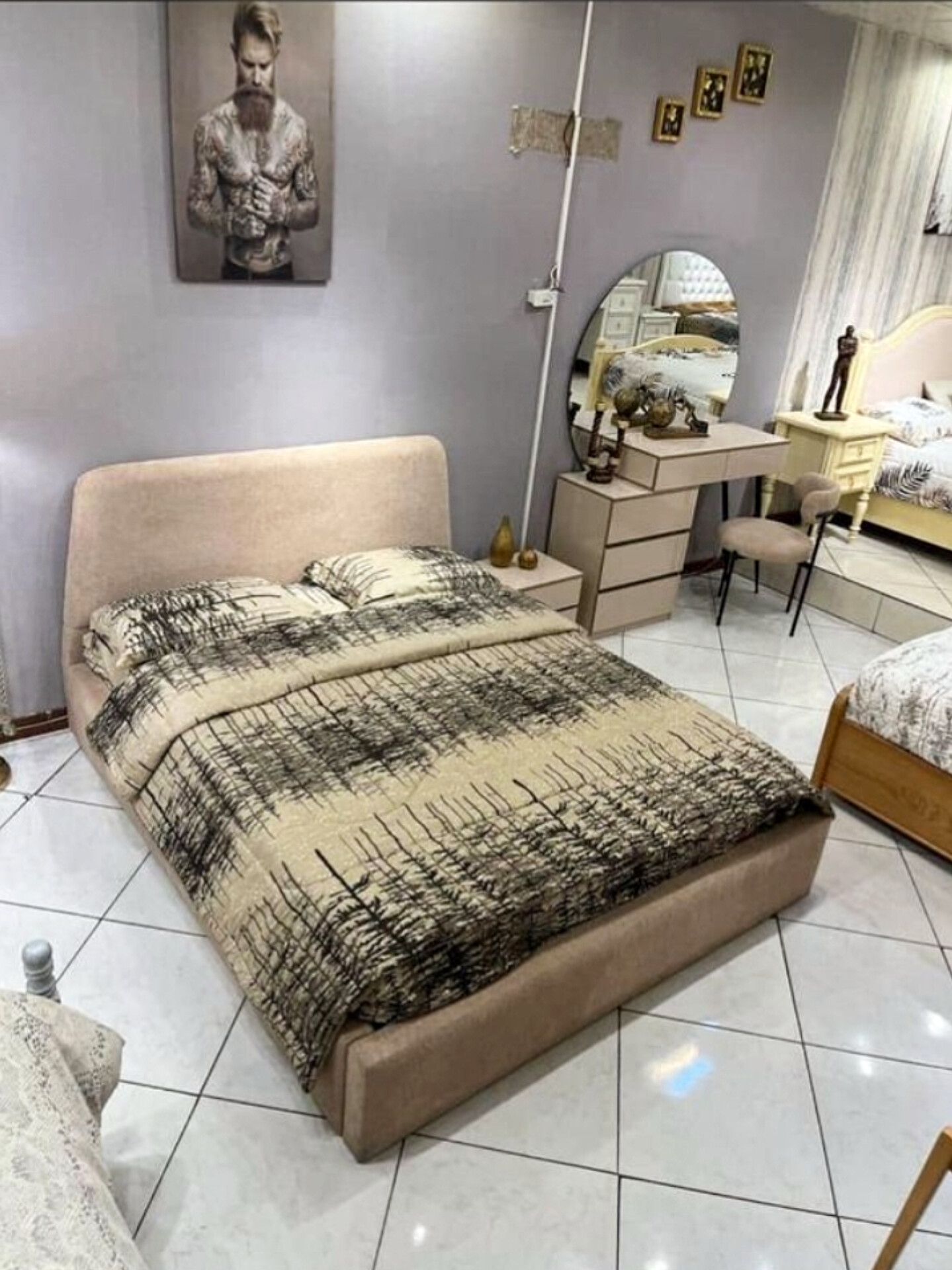  تخت دونفره مدل تدی جنس mdf ابعاد 200×160×115تمام پارچه پارچه ورندا زیرکار اسفنج دارای دوکفی تخت دارای رنگبندی 