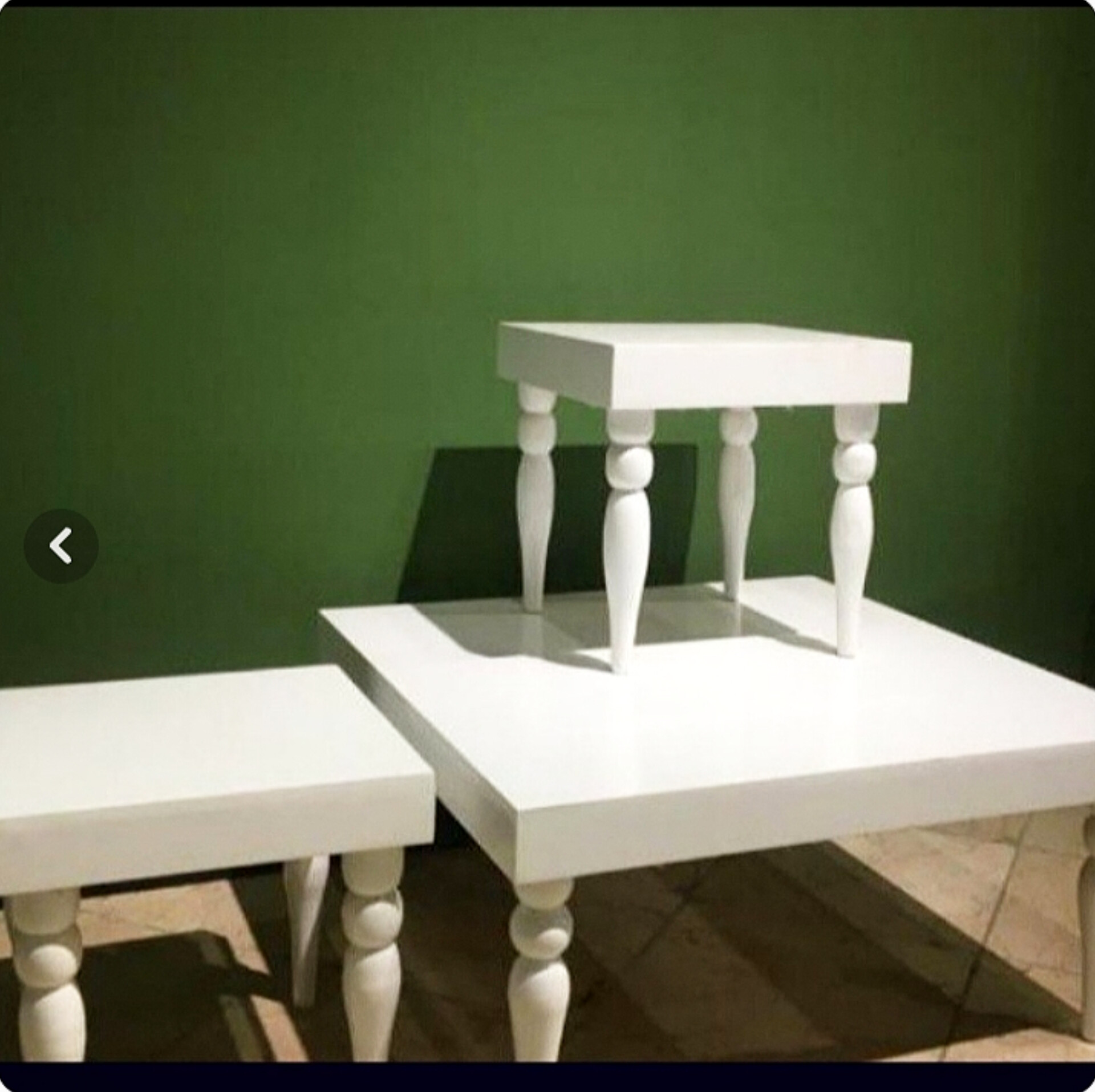  میز جلو مبلی و عسلی مدل شمعی 3تکهیک جل‌مبلی و دوتا عسلی جنس چوب روسابعاد 90×60×4540×40×45پایه ها خراطی دارای رنگبندی دارای رنگبندی  