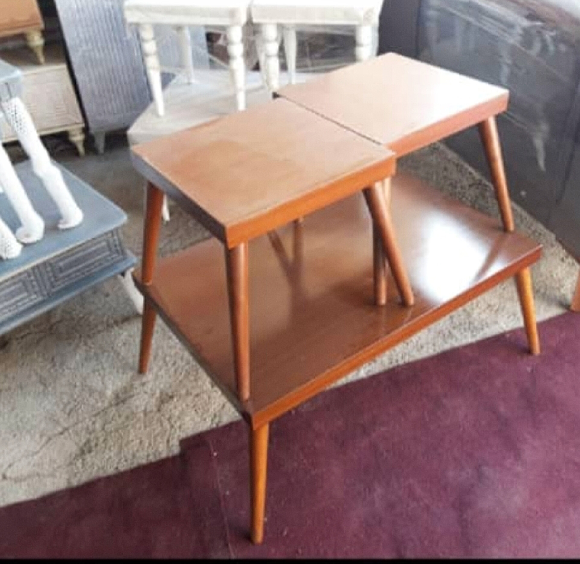   میز جلو مبلی و عسلی ۳ تکه جنس mdf پایه چوب روس ابعاد 90×60×4540×40×45دارای رنگبندی 