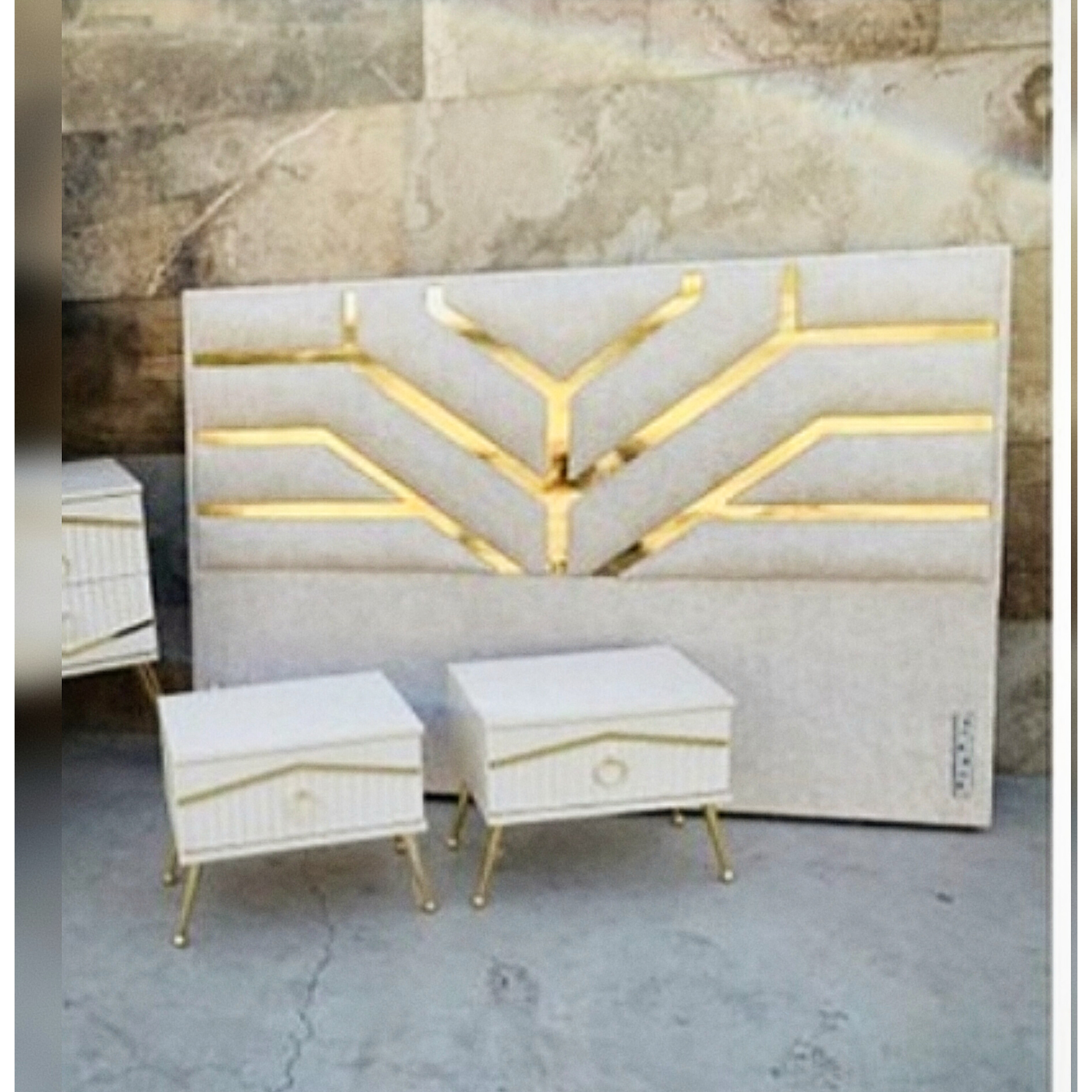  تختخواب دونفره مدل لیزری جنس mdf ابعاد 200×160×110تمام پارچه دارای کفی تخت دارای رنگبندی پارچه