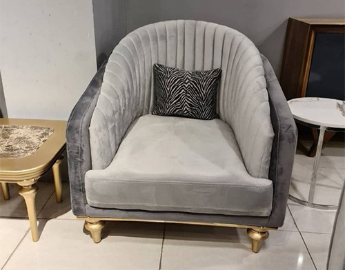  مبل راحتی مدل چستر صدفی