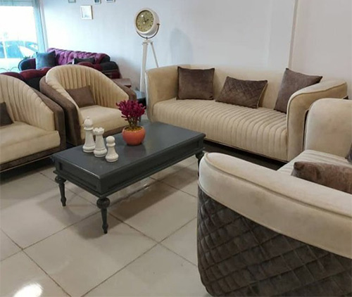  مبل راحتی مدل چستر صدفی