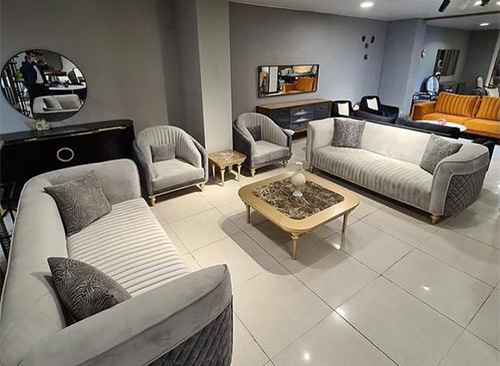  مبل راحتی مدل چستر صدفی