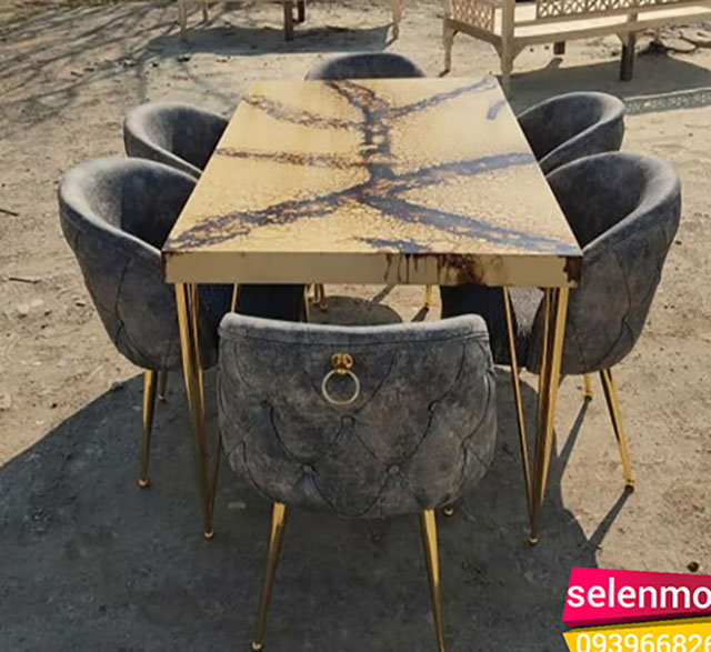  سرویس غذاخوری پایه استیل 