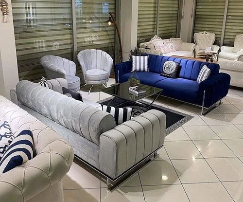  مبل راحتی مدل چستر صدفی