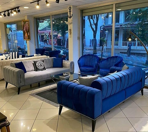  مبل راحتی مدل چستر صدفی