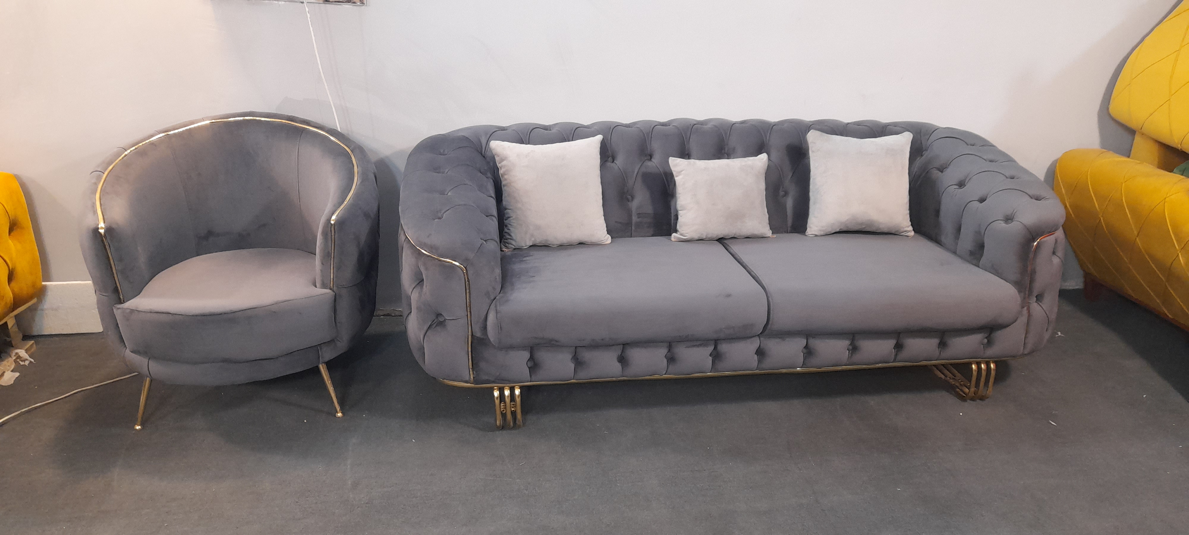 مبل راحتی 8 نفره چستر لاوین آماده تحویل