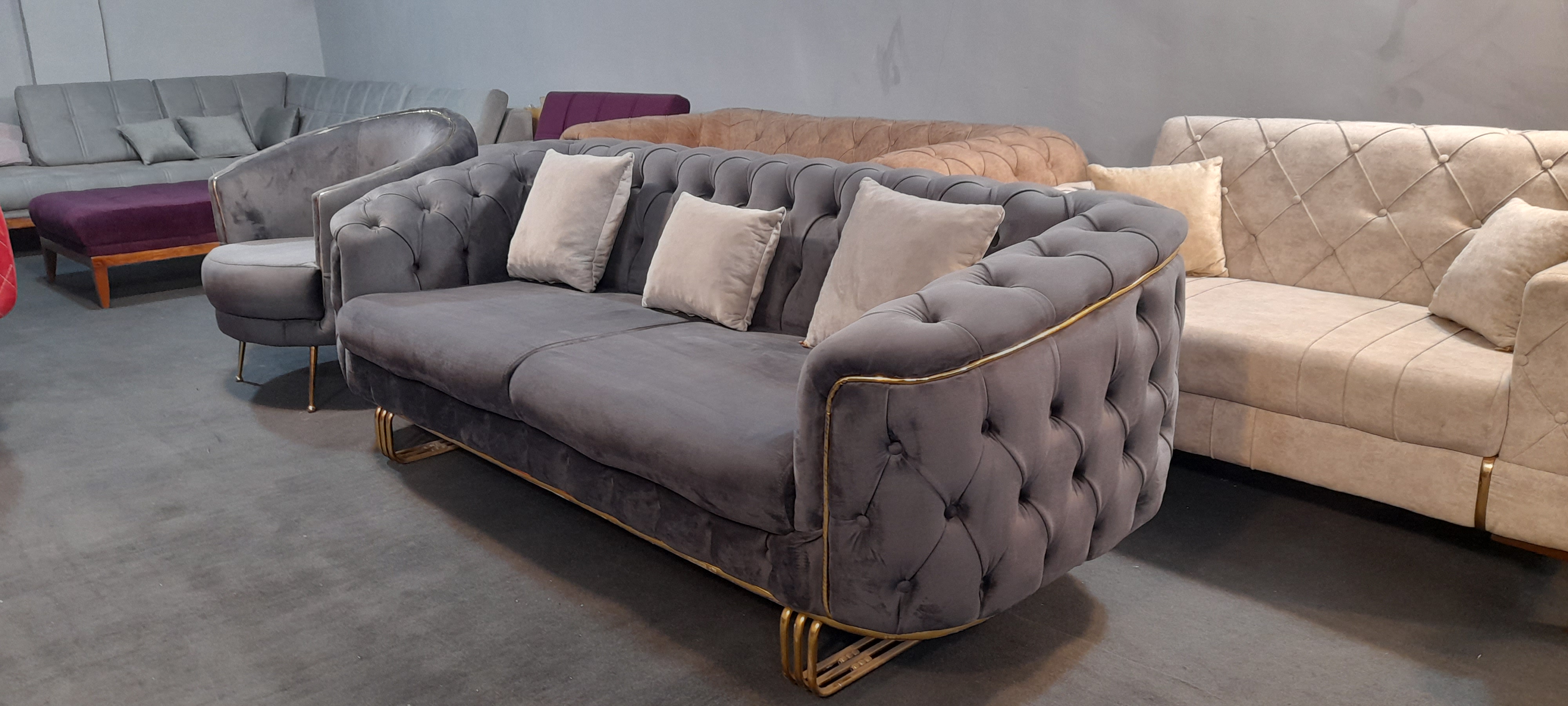 مبل راحتی 8 نفره چستر لاوین آماده تحویل