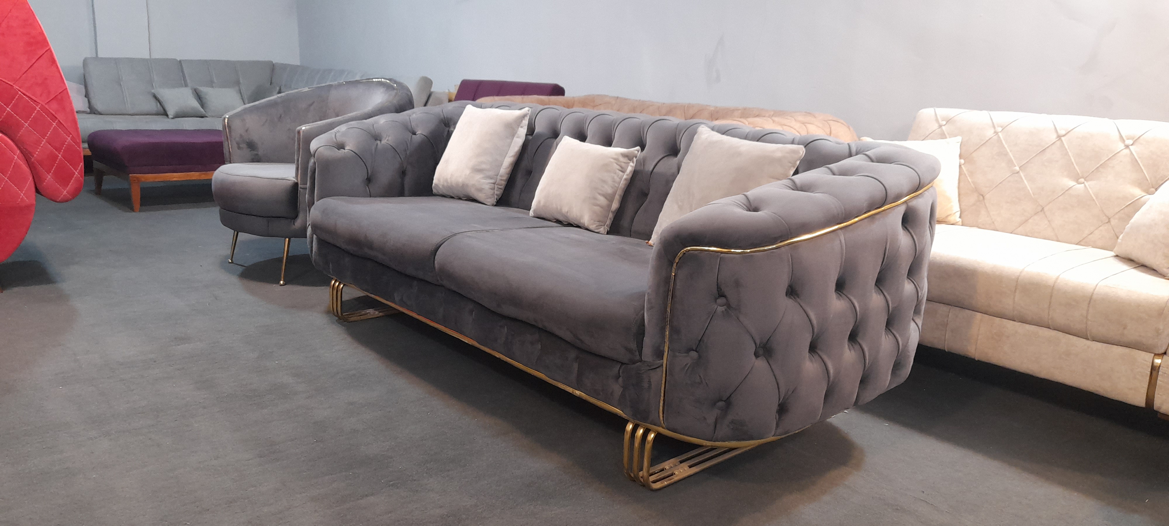 مبل راحتی 8 نفره چستر لاوین آماده تحویل