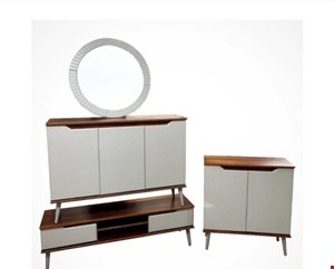 ست میز تلویزیون میز کنسول و جاکفشی مدل کلاسیک(4عددی)