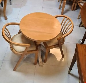 میز و صندلی ناهارخوری 2نفره مدل سبدی 