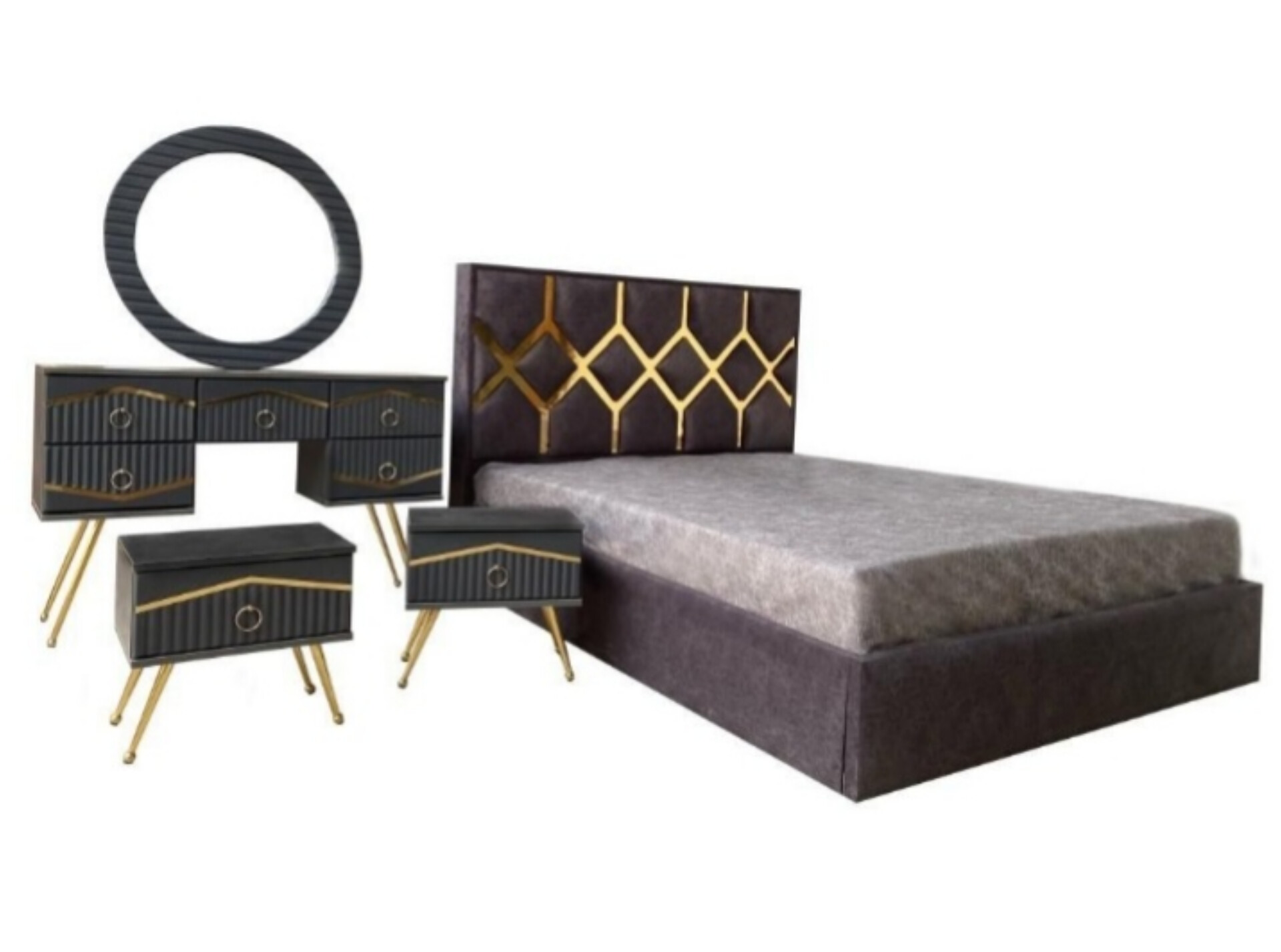 تخت خواب دونفره مدل لیزری سایز 200×160-نوک مدادی