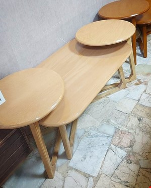 میز جلومبلی و عسلی لبتابی 3تکه 