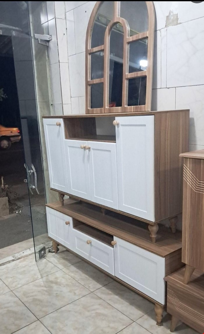 ست میز تلویزیون و میز کنسول و آینه و جاکفشی مدل ونوس 