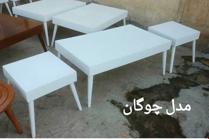میز جلومبلی و عسلی مدل چوگان (3 عددی)