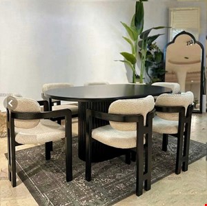 میز و صندلی ناهارخوری مدل اچ‌ (6نفره)